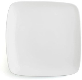 Piatto Piano Ariane Vital Quadrato Ceramica Bianco (30 x 22 cm) (6 Unità)