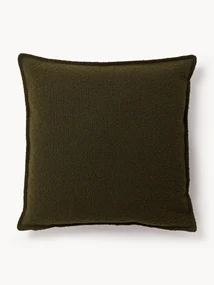 Cuscino decorativo grande in bouclé Lennon, 70 x 70 cm