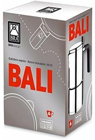 Caffettiera Italiana BRA BALI Acciaio 10 Tazze 500 ml Acciaio inossidabile