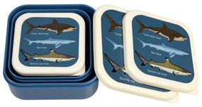 Portapranzo per bambini blu scuro 3 pz Sharks – Rex London