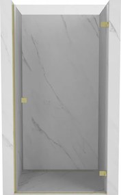 Mexen Lunar-B porta doccia battente destra 70 cm, trasparente, oro spazzolato - 832-070-000-55-00-P