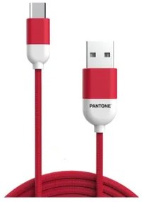 PANTONE TYPE-C CABLE 1.5 MT RED