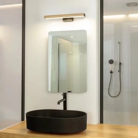 Brilagi-Illuminazione a LED per specchi da bagno WOODY MIRROR LED/8W/230V IP44 quercia/nero