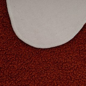 Pelliccia sintetica bordeaux 60x90 cm Sherpa - Casa Selección