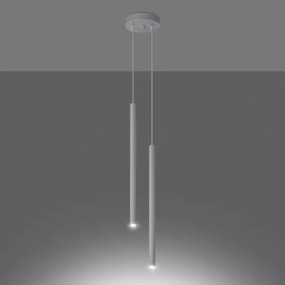 Sollux SL.1303 - Lampadario a sospensione con filo PASTELO 2xG9/8W/230V bianco