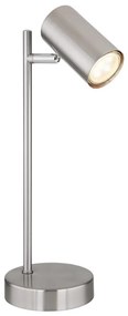 Globo 57910T - Lampada da tavolo ROBBY 1xGU10/5W/230V cromo opaco