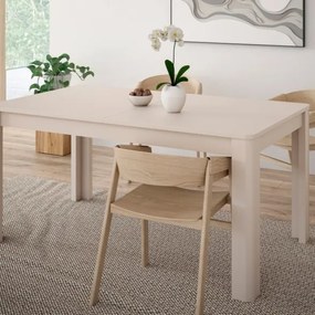Tavolo Allungabile 90x160-206 Cm Da Arredo Interno Lehman Sabbia