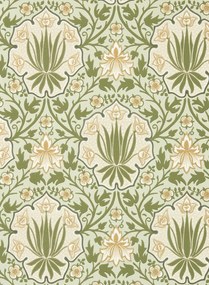 Morris & Co Carta da parati Iris & Rose - Bayleaf/ Weld