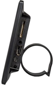 Sencor - Cornice per foto digitale con altoparlante 230V nero + telecomando