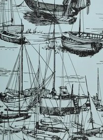Little Greene Carta da parati Zingara - Cerulean Sea