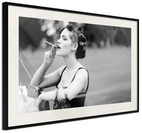 Poster  Smoking Harms Your Health  Cornice Quadri Cornice nera con pass-partout, Larghezza x Altezza Home decor 30x20