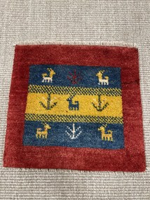 Gabbeh Tappeto persiano 40x40 Blu (Iran) Annodato A Mano
