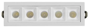 Faro LED da Incasso 12W, Foro 140x35mm, Bianco Colore  Bianco Naturale 4.000K