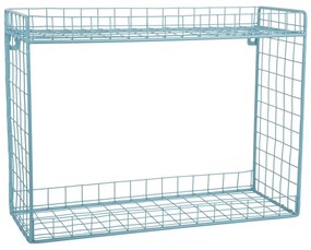 Mensola turchese in acciaio con ripiani multipli 40 cm Reja – PT LIVING