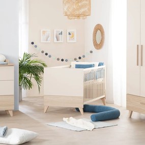 Lettino beige con altezza regolabile 70x140 cm Sidney – Roba