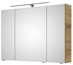 Pensile con luce Cassca PELIPAL riviera rovere replica trasversale L 100 x H 70 x P 15 cm