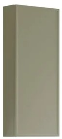Pensile bagno Pixel laccato opaco verde salvia, 1 anta apertura da sinistra P 17 x L 30 x H 80 cm