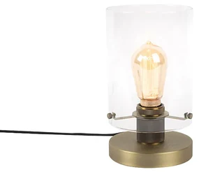 Lampada da tavolo scandinava bronzo vetro - DOME