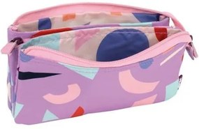 Astuccio Scuola Milan Animals Violetta 22 x 12 x 4 cm