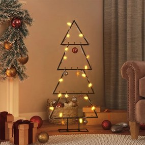 Albero di Natale Decorativo in Metallo Nero di diverse dimensioni, Albero di Natale Decorativo in Metallo Nero 125 cm II