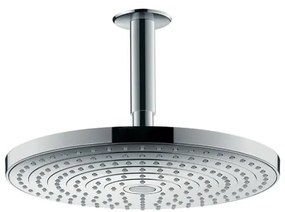 Soffione doccia HANSGROHE Raindance Select S300 in ottone cromo L 30.1 x H 19.6 x P 19.6 cm anticalcare 2 getti