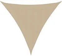 Parasole a Vela Oxford Triangolare 5x5x5 m Beige