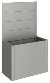 Frangivista in acciaio BIOHORT senza vetro,grigio quarzo metallizzato L 102 x H 91 cm, spessore 3 mm