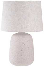 Lampada da tavolo color crema con paralume in tessuto (altezza 47 cm) Croft - House Nordic