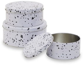 Barattoli per caramelle in metallo in set da 3 Speckled - Premier Housewares