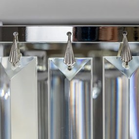 Brilagi - LED Applique di cristallo MOZART 2xE14/40W/230V cromo lucido