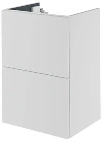 Mobile da bagno sotto lavabo SENSEA Neo bianco laccato L 45 x H 64 x P 35 cm 2 cassetti, lavabo non incluso