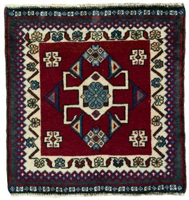 Shiraz Tappeto persiano 50x50 Rosso (Iran) Annodato A Mano
