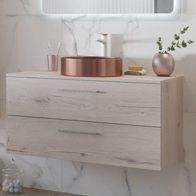 Mobile bagno sospeso da 100 cm due cassetti soft close EL-100P - KAMALU