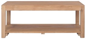 Tavolino da salotto 100x50x40 cm in legno massello di teak