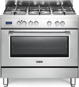 Cucina a gas con forno DE'LONGHI PRO 96 MX ED inox L 90 x P 60 cm
