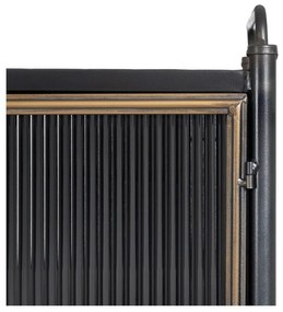 Vetrina in metallo nero 58x150 cm Brick - Ixia