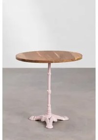 Tavolo da bar rotondo in legno di acacia Vienna Ø70 cm & - Sklum