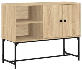 Credenza rovere sonoma 100x40x79,5 cm in legno multistrato