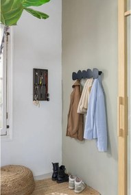 Attaccapanni da parete nero in metallo 58 cm Tumulo – Spinder Design