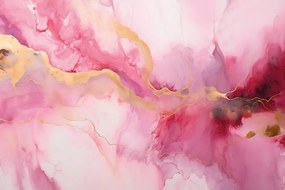 Carta da parati – Imitazione marmo rosa