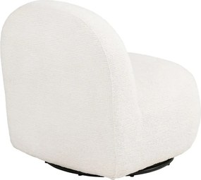 Poltrona color crema girevole Milo – House Nordic