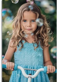 Stampa su tela – Bambina sul monopattino