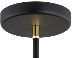 Argon 2552 - Lampadario su palo AVALONE 6xE27/15W/230V nero/oro