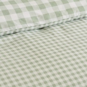 Set copripiumino e federa verde per letto matrimoniale 3 pezzi 200x200 cm Bamford Gingham Check – Catherine Lansfield