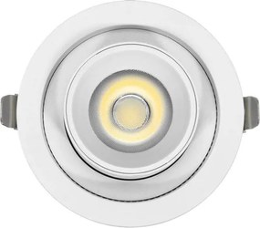 Faro LED da Incasso 15W Orientabile CCT Bianco Variabile Foro Ø100mm Colore Bianco Variabile CCT