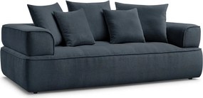 Divano blu scuro con rivestimento in ciniglia 237 cm Whesley – Bobochic Paris