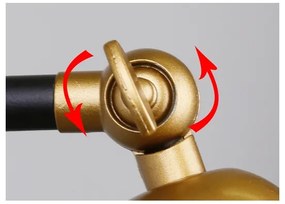 Applique TRUCK 1xE27/40W/230V oro/nero