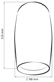 Faretto BELLA 1xGU10/10W/230V nero