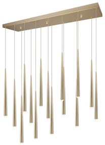 Lampadario LED dorato Cala – Trio Select