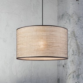 Lamkur Lighting Lampada a sospensione Penelope, Ø 35 cm, marrone chiaro, a 1 luce